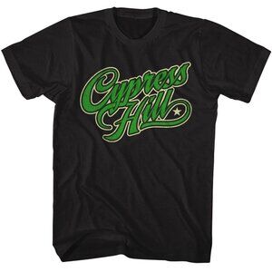 Cypress Hill Inline Outline Black Graphic T-Shirt Hip Hop Music Fan Shirt 159